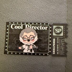 SECRET!!!! Skullpanda “Cool Director”Action Cut figurine. Discontinued series